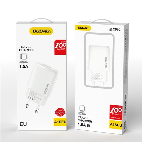 Dudao ładowarka sieciowa USB-A 7.5W biały (A1sEU)-2614367