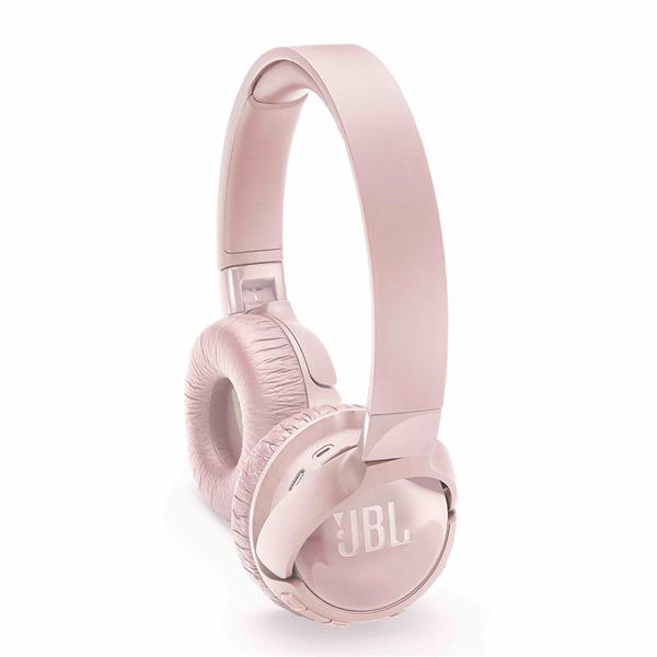 JBL słuchawki bezprzewodowe nauszne z redukcją szumów T600BT NC różowe-1563083