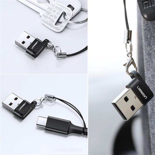 Adapter USB C (żeński) - USB (męski) Ugreen US280 - czarny-3110838