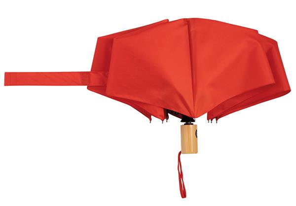 Automatyczny, wiatroodporny parasol kieszonkowy CALYPSO, czerwony-2942186