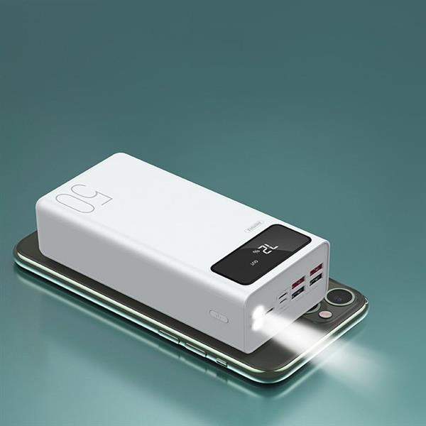 Remax Mengine power bank 50000 mAh 4x USB 2,1 A biały (RPP-162 white)-2167781