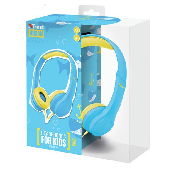 Trust słuchawki przewodowe nauszne Bino Kids niebieskie-1178142