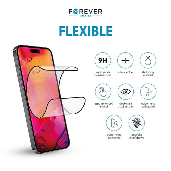 Forever Flexible szkło hybrydowe do Samsung Galaxy A52 4G / A52 5G / A52S 5G / A53 5G / Redmi Note 10 4G / Redmi Note 10S-3022088