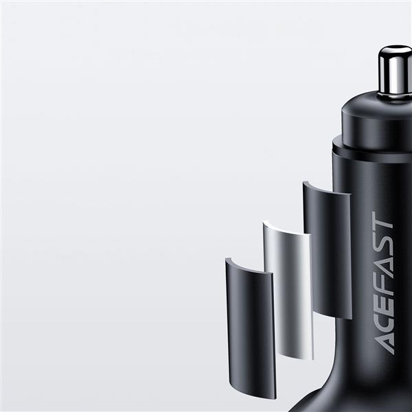 Acefast ładowarka samochodowa 101W 2x USB Typ C / USB, PPS, Power Delivery, Quick Charge 4.0, AFC, FCP czarny (B5)-2405756