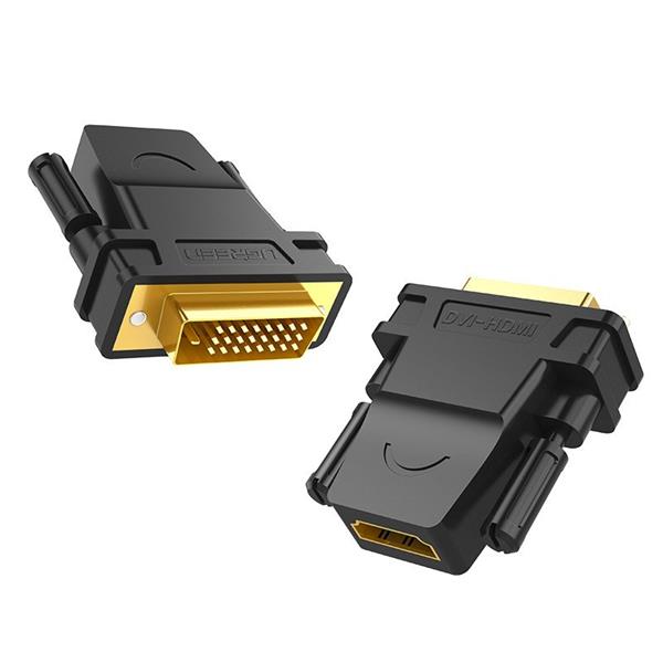 Ugreen przejściówka HDMI (żeński) - DVI 24+1 (męski) FHD 60 Hz czarny (20124)-2170127