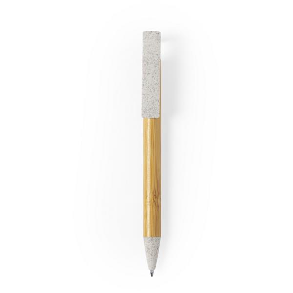 Bambusowy długopis, elementy ze słomy pszenicznej, stojak na telefon-1511486