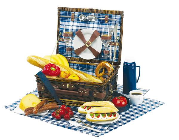 Kosz piknikowy CENTRAL PARK, biały, niebieski-2305521