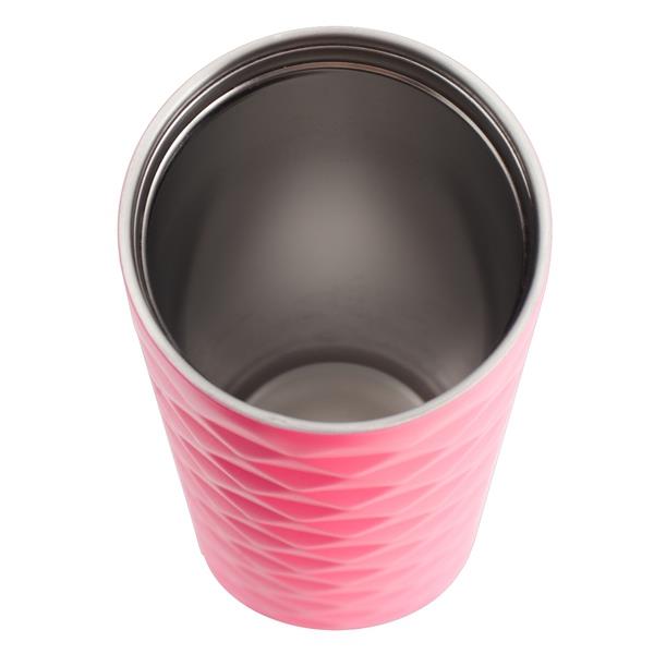 Kubek izotermiczny Tallin 450 ml, różowy-547036