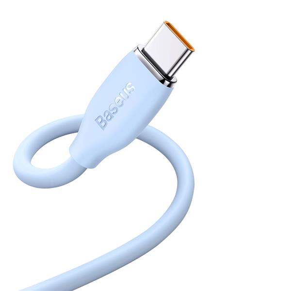 Baseus kabel Jelly Liquid USB - USB-C 1,2 m niebieski 100W-3031798