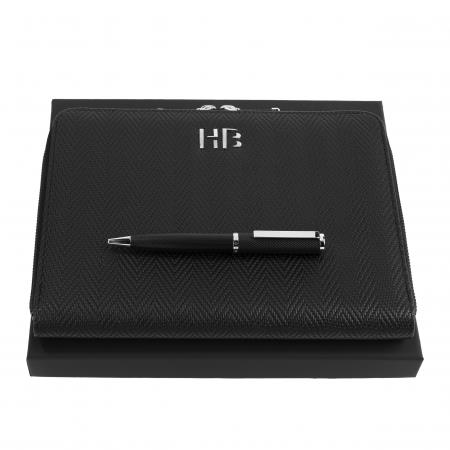 Zestaw upominkowy HUGO BOSS długopis i teczka A5 - HSI1064B + HTM106A-2980611
