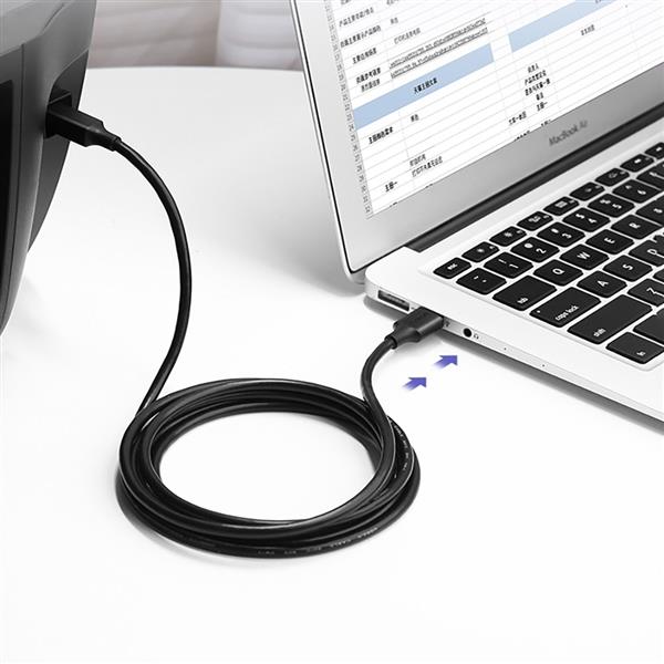 Ugreen kabel USB Typ B do drukarki (męski) - USB 2.0 (męski) 480 Mbps 1 m czarny (US135 20846)-2295895