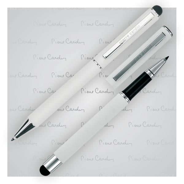 Zestaw piśmienniczy długopis i pióro kulkowe soft touch CLAUDIE-2353419