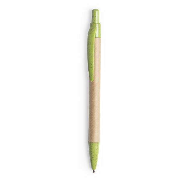 Długopis z kartonu z recyklingu, elementy ze słomy pszenicznej-1517627