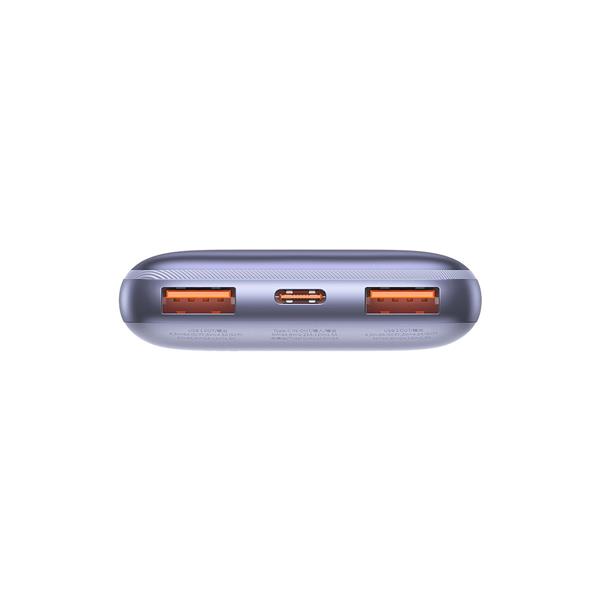Baseus Bipow Pro powerbank 10000mAh 22.5W + kabel USB 3A 0.3m fioletowy (PPBD040005)-2300518