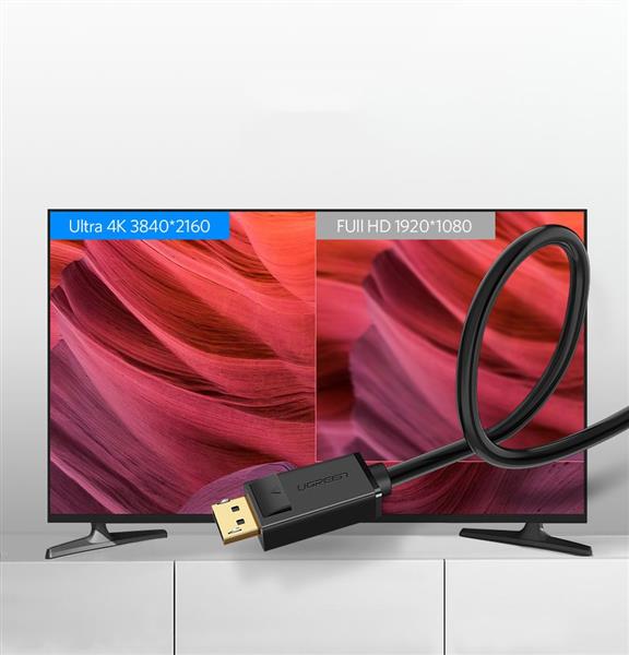 Ugreen kabel przewód DisplayPort 1.2 4K 2 m czarny (DP102 10211)-2169683