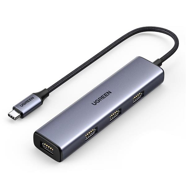 Ugreen rozdzielacz HUB USB Typ C - 4x USB 3.2 Gen 1 srebrny (CM473 20841)-2198149