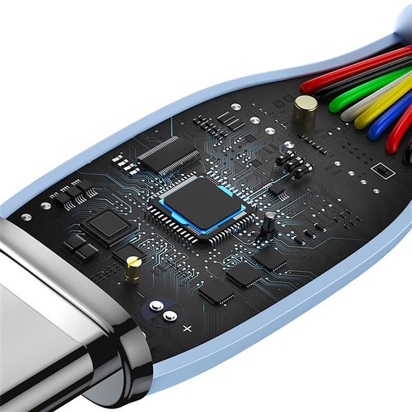 Baseus kabel, przewód USB Typ C – USB Typ C 100W długość 1,2 m Jelly Liquid Silica Gel – niebieski-2281114