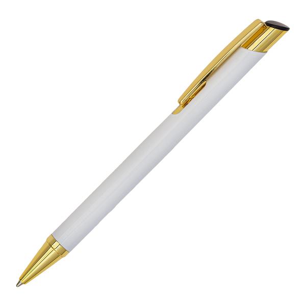 Długopis aluminiowy Lindi, biały-3100231