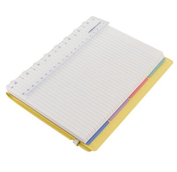 Notebook fILOFAX CLASSIC Pastels A5 blok w linie, pastolowy żółty-3039838