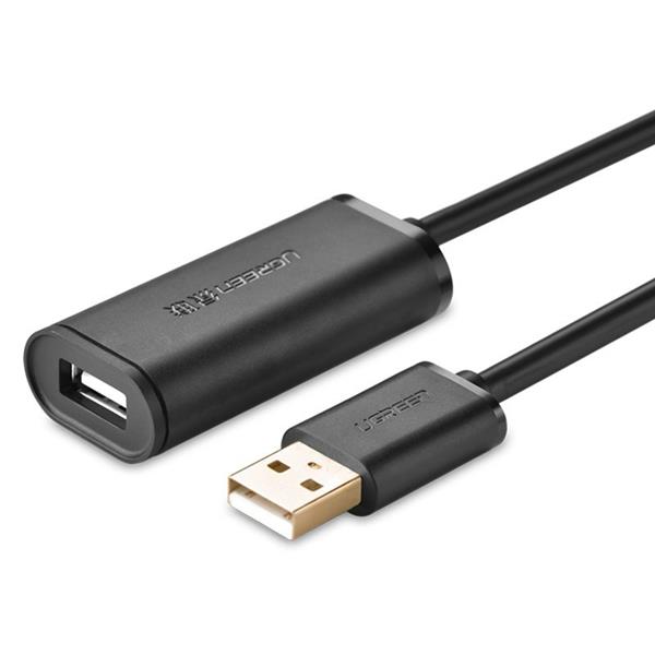 Ugreen kabel aktywny przedłużacz USB 2.0 480 Mbps 5 m czarny (US121 10319)-2169751