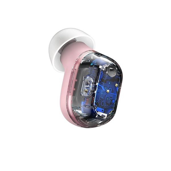 Baseus słuchawki Bluetooth Encok TWS WM01 różowe-2991572