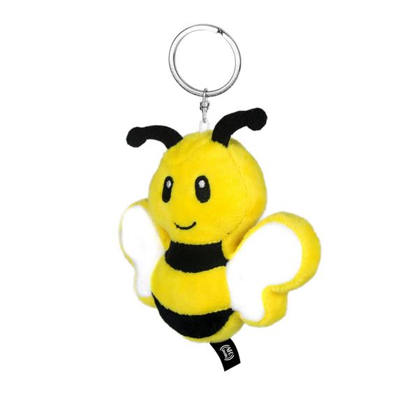 Pluszowa pszczoła RPET z chipem NFC, brelok | Zibee-1700567