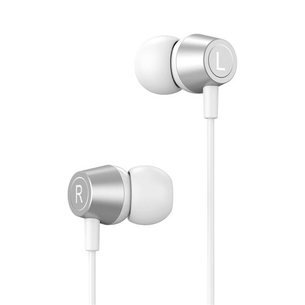 XO słuchawki przewodowe EP59 jack 3,5mm dokanałowe białe-3019374