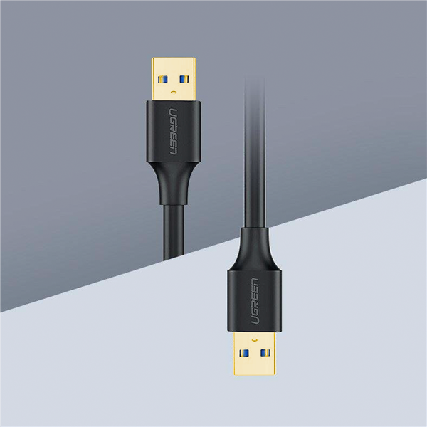 Ugreen kabel przewód USB - USB (męski - USB 3.2 Gen 1) 1 m czarny (US128 10370)-2602122