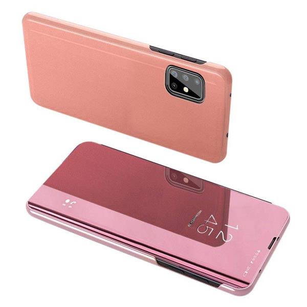 Clear View Case futerał etui z klapką Samsung Galaxy M31s różowy-2168373