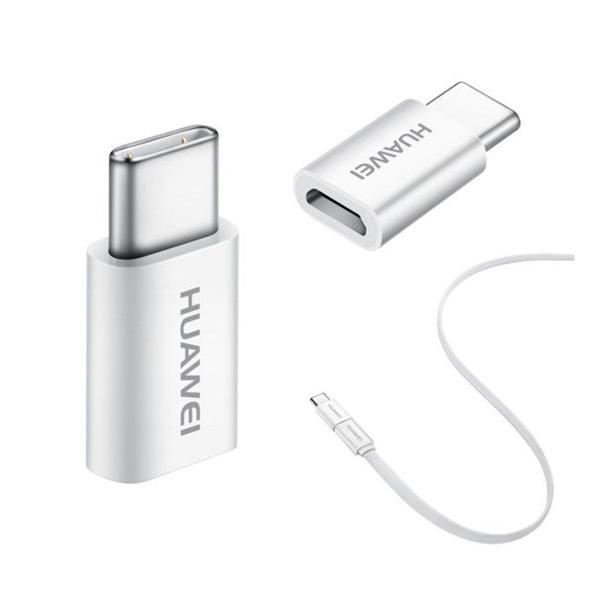 Huawei AP52 adapter przejściówka ze złącza Micro USB na USB Typ-C 5V 2A biały (04071259)-2139742
