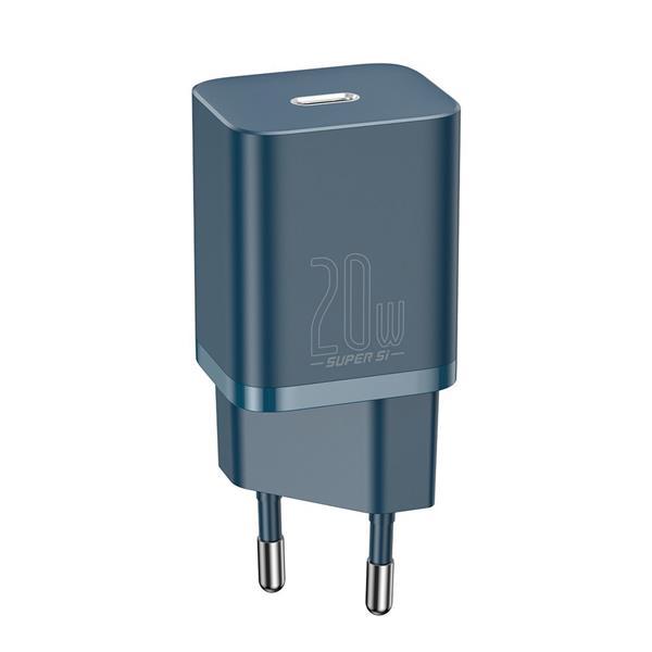 Baseus Super Si 1C szybka ładowarka USB Typ C 20 W Power Delivery niebieski (CCSUP-B03)-2201781