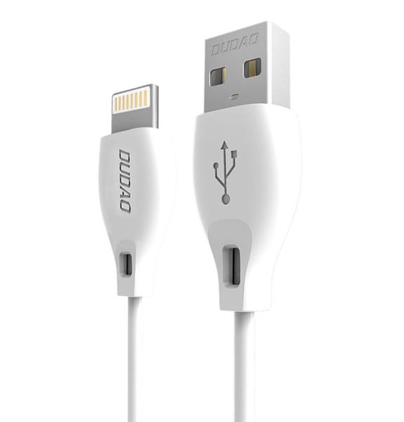 Dudao przewód kabel USB / Lightning 2.4A 1m biały (L4L 1m white)-2148287