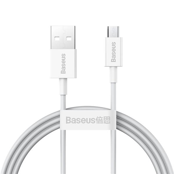Baseus Superior kabel przewód USB - micro USB do szybkiego ładowania 2A 1m biały (CAMYS-02)-2209574