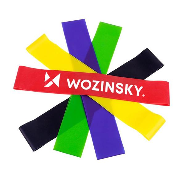 Wozinsky zestaw 5x gumy do ćwiczeń oporowe do jogi fitnessu (WRBS5-01)-2167472