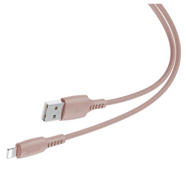 Baseus kabel Colourful USB - Lightning 1,2 m 2,4A różowy-2081273