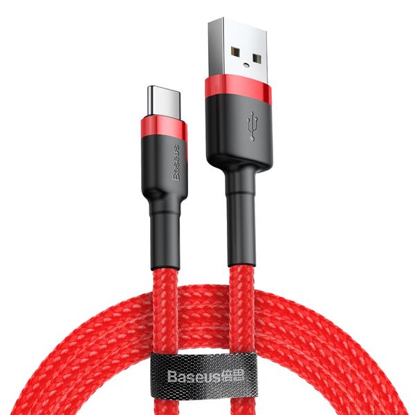 Baseus kabel Cafule USB - USB-C 1,0 m 3A czerwony-2112471