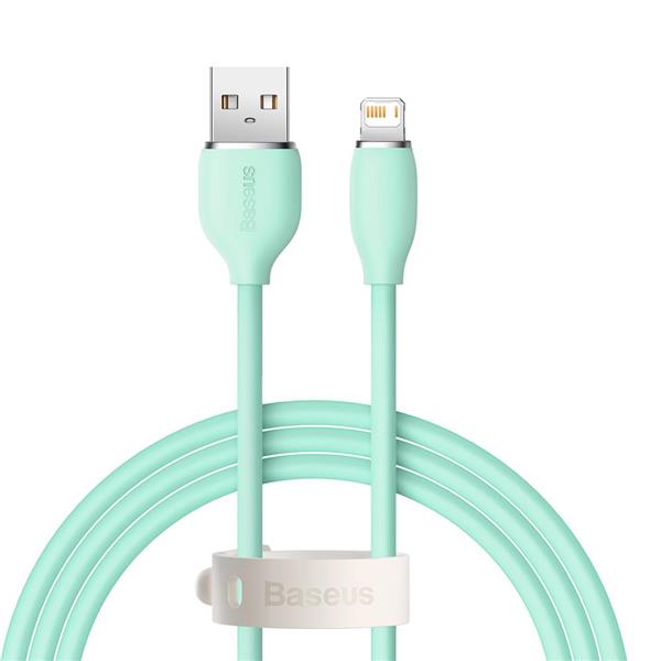 Baseus kabel Jelly Liquid USB - Lightning 1,2 m 2,4A zielony-3023726