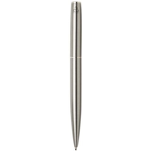 Didimis zestaw obejmujący długopis kulkowy ze stali nierdzewnej z recyklingu i pióro kulkowe-3090862