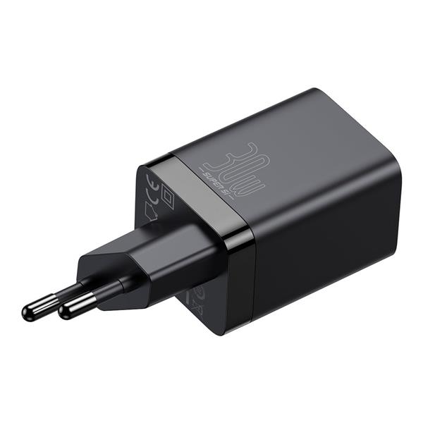 Baseus Super Si Pro szybka ładowarka USB / USB Typ C 30W Power Delivery Quick Charge czarny (CCSUPP-E01)-2241729
