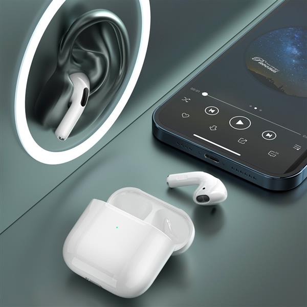 Dudao douszne bezprzewodowe słuchawki Bluetooth TWS (U14B-White)-2220043