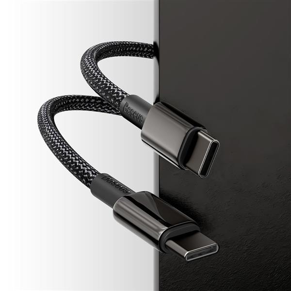 Baseus kabel USB Typ C - USB Typ C szybkie ładowanie Power Delivery Quick Charge 100 W 5 A 1 m czarny (CATWJ-01)-2171205