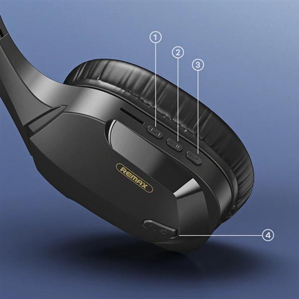 Remax gamingowe bezprzewodowe słuchawki Bluetooth dla graczy czarny (RB-750HB black)-2181621