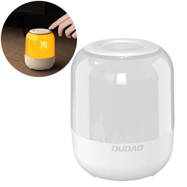 Dudao głośnik bezprzewodowy Bluetooth 5.0 RGB 5W 1200mAh biały (Y11S-white)-2242267