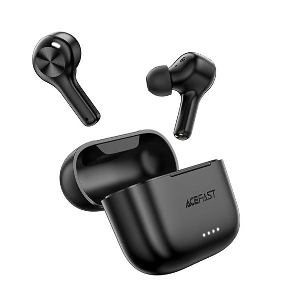 Acefast dokanałowe słuchawki bezprzewodowe TWS Bluetooth 5.0 wodoodporne IPX6 czarny (T1 black)-2270450