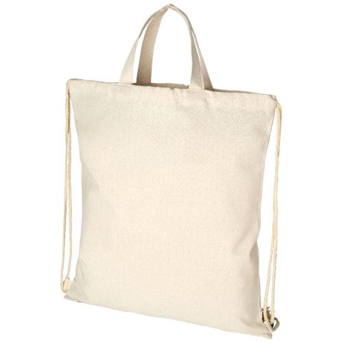 Plecak Pheebs z bawełnianym sznurkiem ściągającym z recyklingu o gramaturze 210 g/m2-2313353