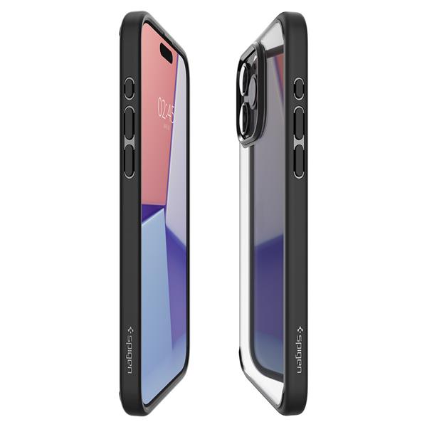 Spigen Crystal Hybrid, matte black - iPhone 15 Pro Max-3136564