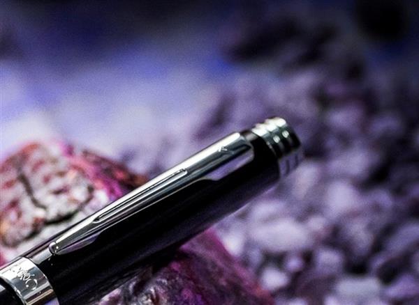 Długopis EXO Sagitta, czarny, wykończenia chromowane-3039734