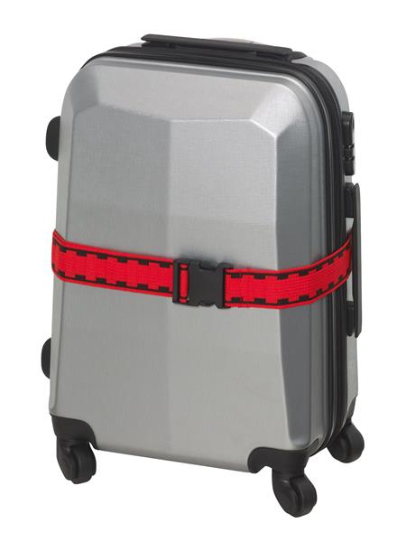 Pasek bagażowy FIX, czarny, czerwony, zielony-2942345