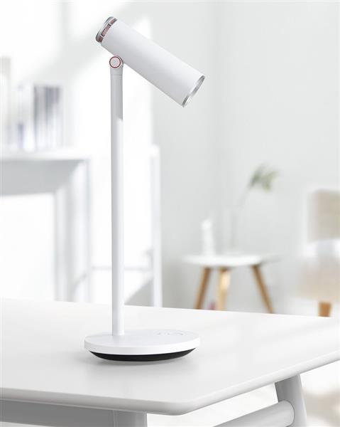Baseus biurkowa lampka lampa LED bezprzewodowa akumulator 1800 mAh biały (DGIWK-A02)-2159436