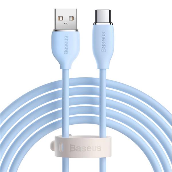 Baseus kabel Jelly Liquid USB - USB-C 2 m niebieski 100W-2987099